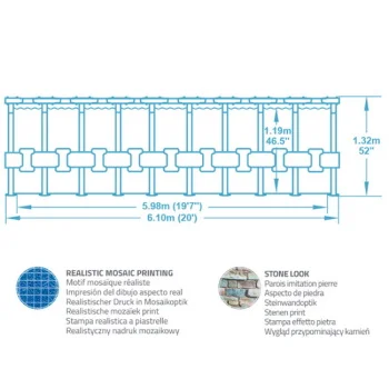 Bestway bazen sa čeličnom konstrukcijom Power Steel 610x132cm-1 Bestway bazen sa čeličnom konstrukcijom Power Steel 610x132cm-1